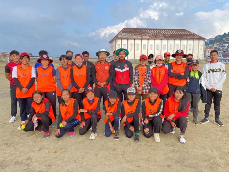 Participants of the free coaching camp for girls in Mokokchung.